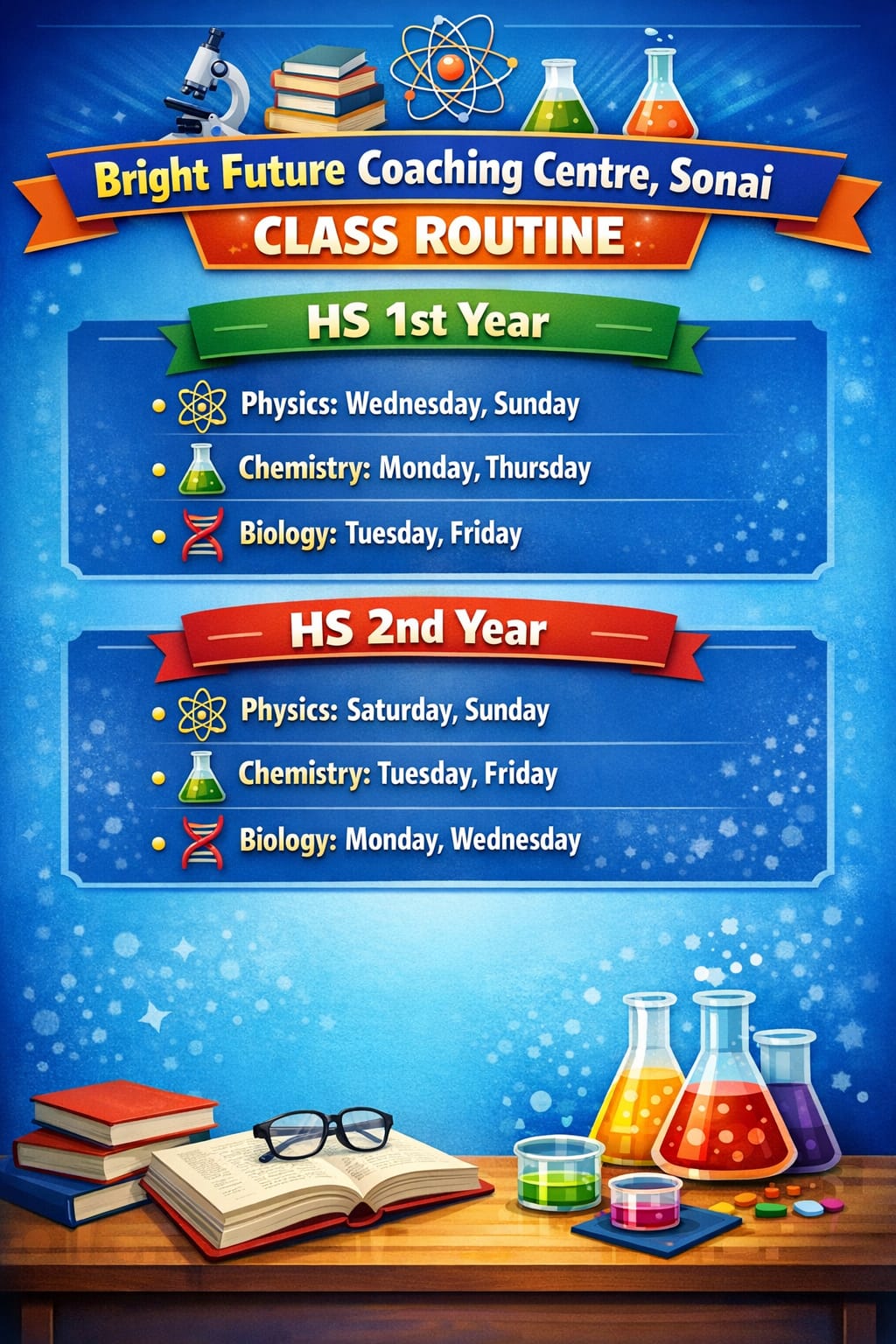 Bright Future Class Routine